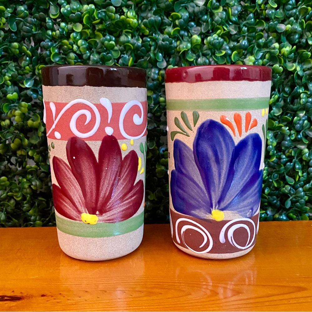 Hand Painted Mexican Tumblers